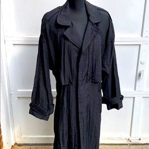 Vintage Black Trench Coat